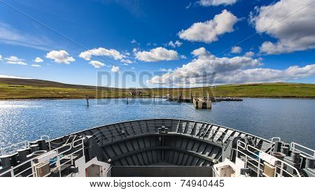 Front Of Ferry Boat At Lerwick, Shetland