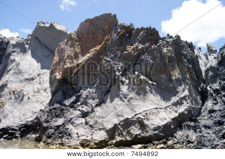 Berglandschappen van staat van Saravak. Borneo.