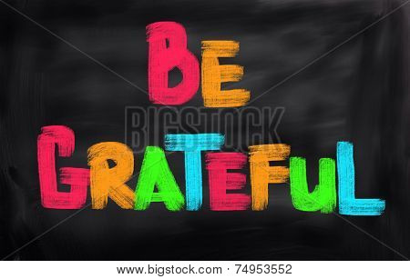 Be Grateful Concept