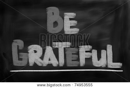 Be Grateful Concept