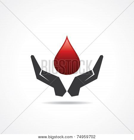 save blood concept stock vector