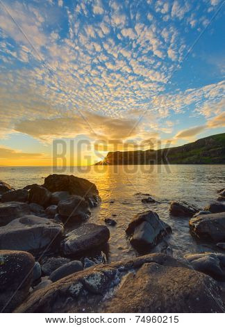 Amazing sunset on the Isle of Skye