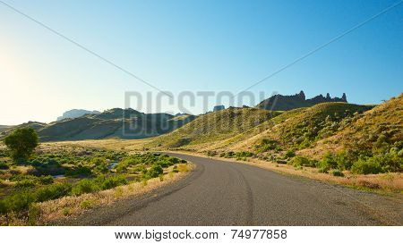 Road Into Wyoming Hills