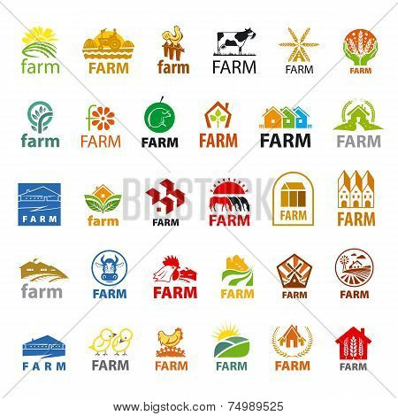 Large Set Of Vector Icons Farm