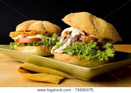 Two tasty burgers