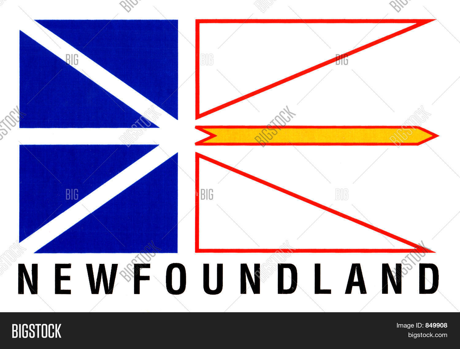 Newfoundland Flag Image & Photo (Free Trial) Bigstock