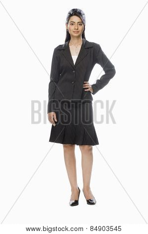 Portrait of a businesswoman posing