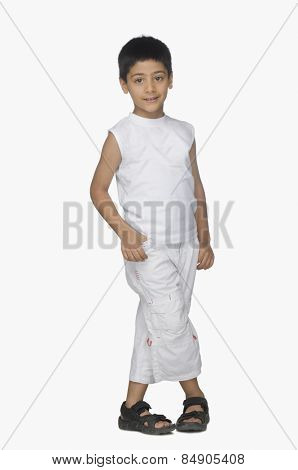 Portrait of a boy smiling