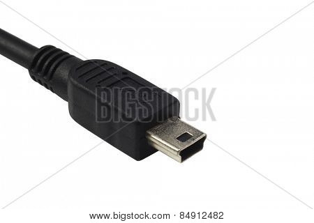 Close-up of a Mini-B plug