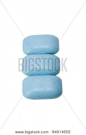 Close-up three soapbars