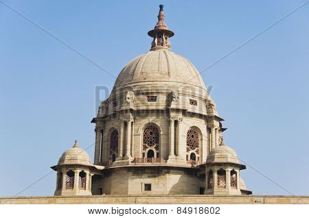 High section view of a government building, Rashtrapati Bhavan, New Delhi, India