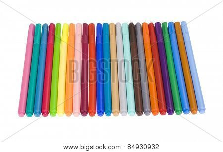 Close-up of felt tip pens