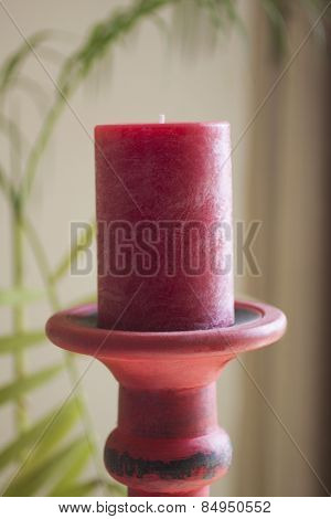 Close-up of a candlestick holder