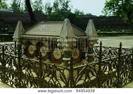 Tomb of John Russell Colvin in a fort, Agra Fort, Agra, Uttar Pradesh, India