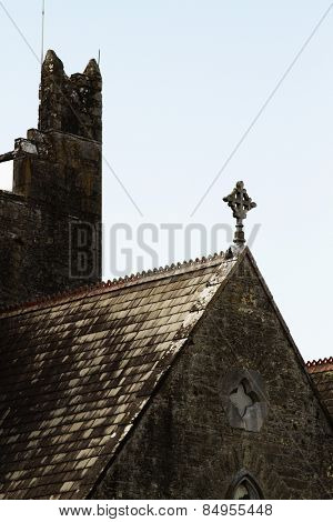Low angle view of a church, Adare, County Limerick, Republic of Ireland