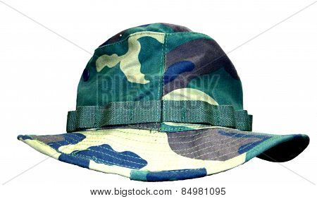 Camou Hat isolated on white background