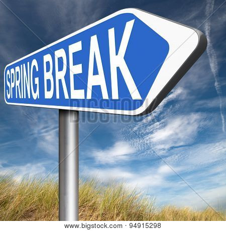 spring break holiday or school vacation    