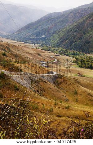 Pass In The Altai Mountains