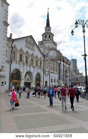 Moscow, Russia - 17.06.2015.  Kazansky Railway Station. Built In 1862.