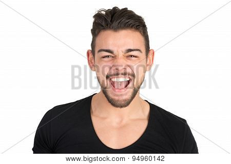 Young Man Shouting