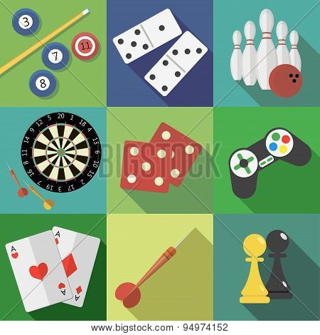 Set of game and sport icons
