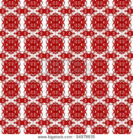 Seamless pattern red white