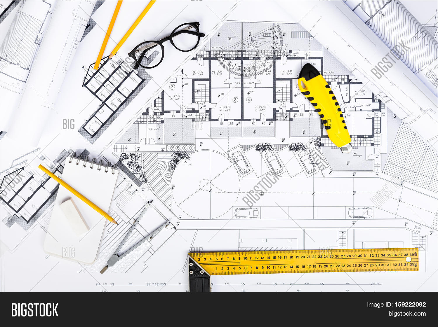 Top View Construction Image & Photo (Free Trial) | Bigstock