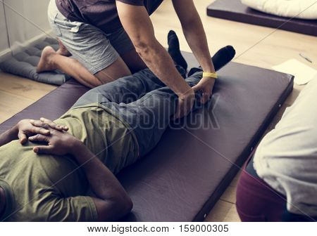 Health Wellness Massage Training Concept