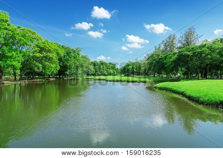 Wachirabenchathat Park State Railway Public Park public park in Chatuchak district Bangkok Thailand