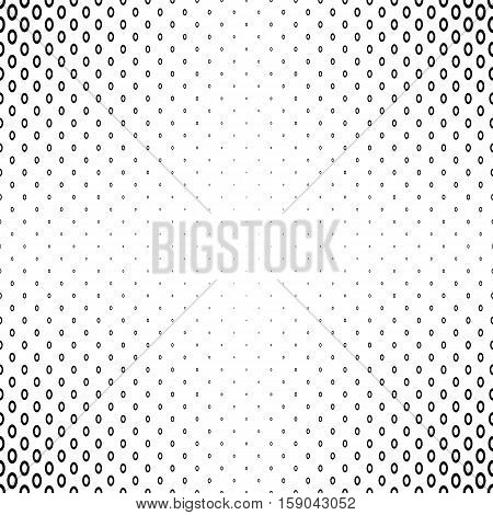 Abstract monochrome geometric ellipse ring pattern background design
