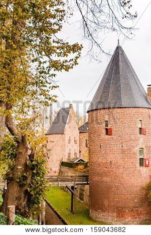 Tower of castle huis Bergh (Middle Ages) in 's Heerenberg in (Holland) The Netherlands