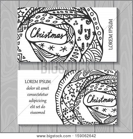 stock vector background. template for card cover poster. doodle christmas pattern