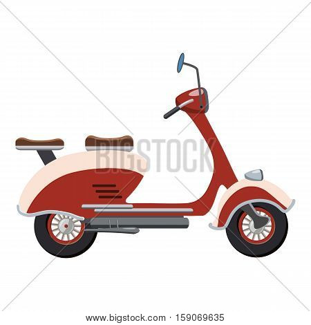 Scooter motorbike icon. Cartoon illustration of motorbike vector icon for web design