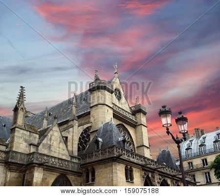 The Church of Saint-Germain-l'Auxerrois in the city of Paris France