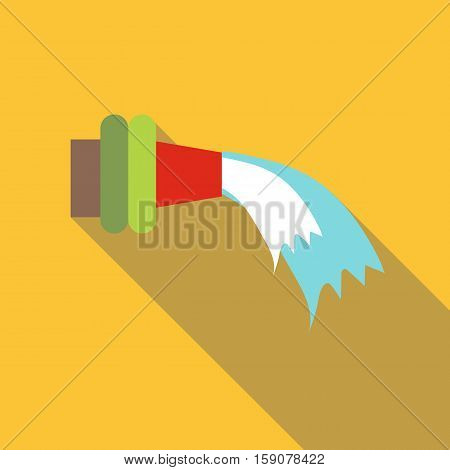 Fire hose icon. Flat illustration of fire hose vector icon for web design