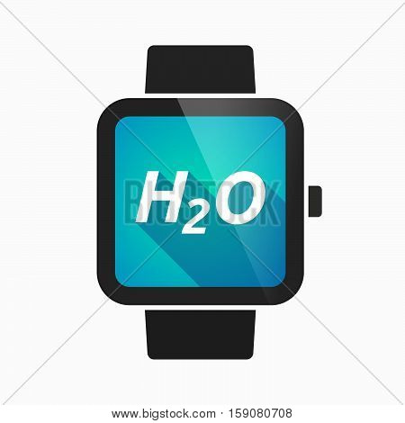 Isolated Smart Watch With    The Text H2O
