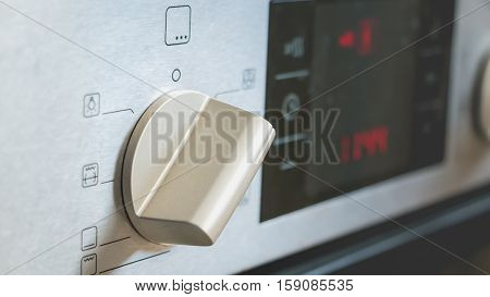 switch on an electric oven convection position