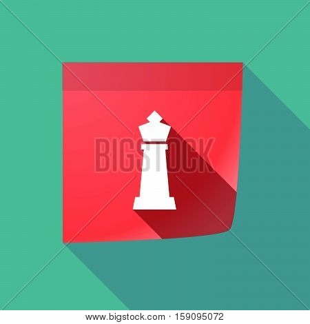 Long Shadow Note With A  King   Chess Figure