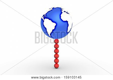 the balance of the earth 3d illustration