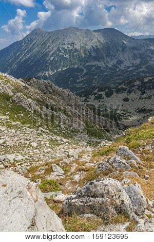 Amazing View From Banderitsa pass to Todorka peak,  Pirin Mountain, Bulgaria