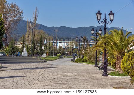 embankment of Thassos town, East Macedonia and Thrace, Greece