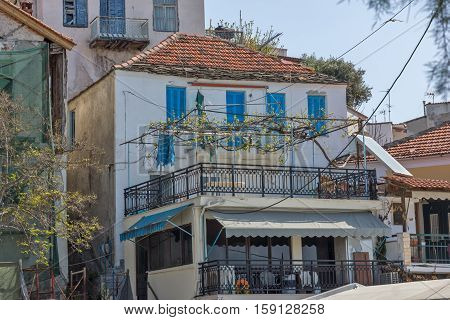 Old house in Limenaria, Thassos island, East Macedonia and Thrace, Greece