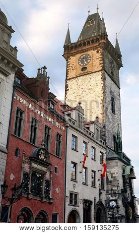 City Hall in the historical Old Town of Prague