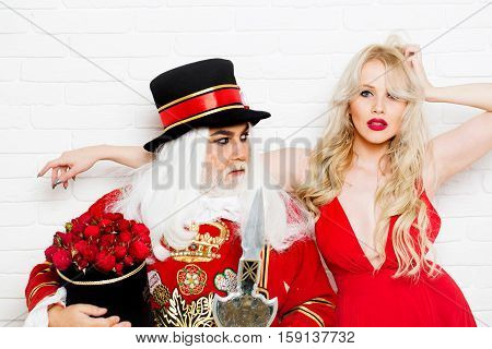 Senior Man And Pretty Girl