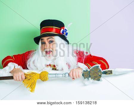 Amazed Senior Man Beefeater