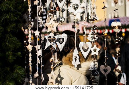 typical Christmas market in Alto Adige, Bolzano