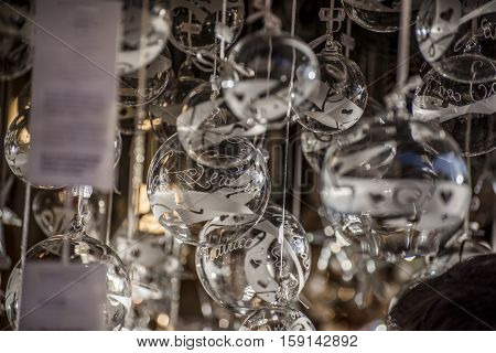 Typical Christmas market in Bolzano, Alto Adige in Italy