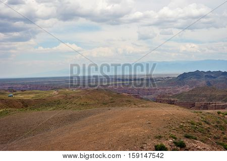 View Over Sharyn Or Charyn Canyon, Kazakhstan