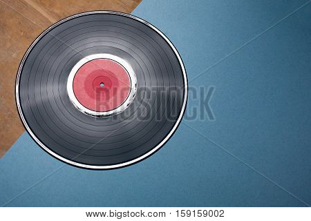 vintage audiophile and musiclover set; vynil musical disk;