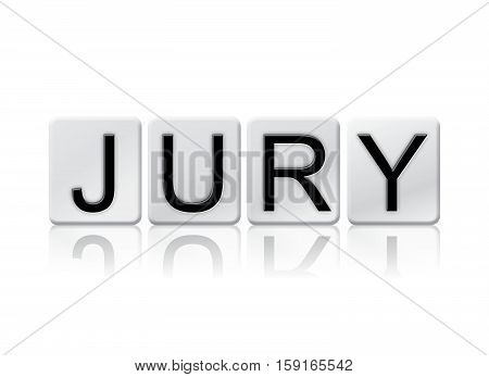 Jury Isolated Tiled Letters Concept And Theme